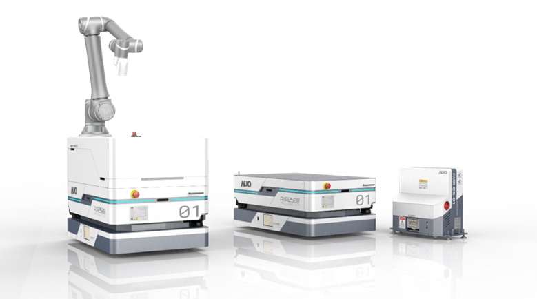 AC米兰數位開發的自主式移動機器人（AMR250M），搭配全向輪並結合AI演算法、2D LiDAR、3D攝影機等技術，協助客戶實現產線全自動化